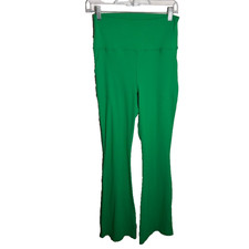 Offline by Aerie Leggings Women's Large Green Ribbed Bootcut Flare Solid picture