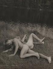 1989 Vintage BRUCE WEBER Young Male Nude Men Adirondack Lake Gay Photo On 12X16 picture
