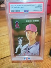 2023 TOPPS CHROME PLATINUM ANNIVERSARY #200 SHOHEI OHTANI PSA 10 picture