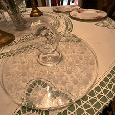 Vintage Fostoria Buttercup pattern serving platter picture