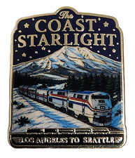 Amtrak Coast Starlight Route– Northbound Edition Collector Enamel Pin LA to SEA picture