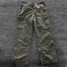 RedHead Cargo Pants Mens Size 36/34 Olive Green Cotton Straight Leg Outdoor picture