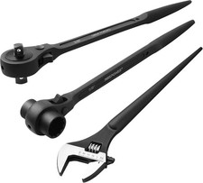 MAXPOWER 3Pcs Spud Ratchet Set, 3/4