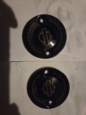 OEM Harley M8 Timer Covers Pair Gloss Black Bronze Low Rider S ST Road Glide... picture