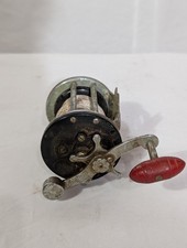 Penn Vintage Conventional Star Drag Reel Bakelite Plates Red Torpedo Knob 1930s- picture