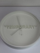 IKEA x Virgil Abloh MARKERAD “TEMPORARY” Wall Clock Authentic Off-White picture