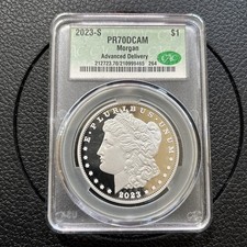 2023-S Morgan Silver Dollar CAC PR70DCAM Advanced Delivery Proof picture