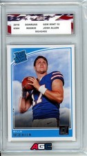 2018 Panini Donruss Josh Allen #304 Rated Rookie RC AGC 10 Gem Mint picture