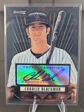 2008 Bowman Sterling #BSP-CB Charlie Blackmon Autograph picture