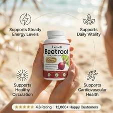 1-3x Lemeli Beetroot - 1300mg, Lemeli Beet Root Supplement 60 Capsules US HOT🔥 picture