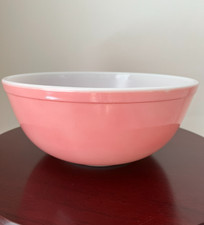 Vintage Pink Pyrex 4 Qt Mixing Bowl #404 picture