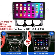 9'' Car Stereo For Mazda RX-8 2003-2008 Radio Android 15 Carplay GPS Head Units picture