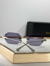 John Dalia AMARU Sunglasses Purple Blue Lens Gold Frame 52-18-145 picture
