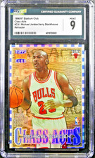 🔥 1996 Stadium Club Class Acts Refractor 🔥 Michael Jordan & Stackhouse CGC 9 picture