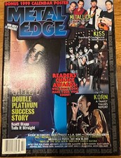 Metal Edge Magazine February 1999 Complete Metallica Ozzy Calendar picture