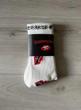 Chrome Hearts Matty Boy Socks “White” Sz 6-12 picture
