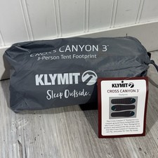 Klymit Cross Canyon 3 Footprint 84x73 13oz Camping Hiking Ground Tarp picture