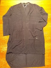 DKNY Black Longline Open-Front Women's Cardigan picture