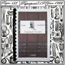 1922 Aunt Caroline's Dixie Recipes Cook Book 157 Pages picture