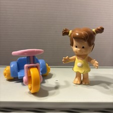 1986 Flintstone Kids Micki Figure Hanna Barbera with dreamchip bike  picture