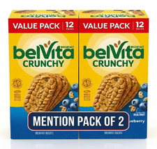 2 Pack belVita Blueberry Breakfast Biscuits, Value Pack, 24 Packs picture