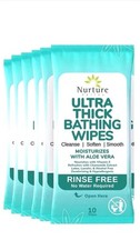 Nurture XL Ultra Thick Body Wipes for Adults w/Aloe - 60 Extra Large Disposable picture