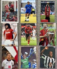 Signed Autograph Football Photographs Unframed 1960s to 00s | All with COA or PP picture