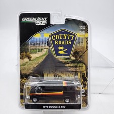 UH GREENLIGHT County Roads 1976 Dodge B-100  1:64 SCALE New VHTF Rare Collectors picture