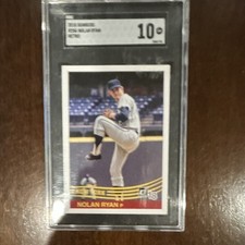 Topps 1983 Topps Nolan Ryan New York Mets #206 SGC 10 Graded Baseball Card picture