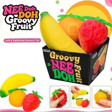 Schylling NeeDoh Groovy Fruit Tactile Squeeze Toy picture