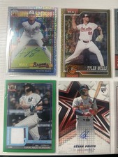 Ser. 2 RAW Lot Austin Riley AU/99 Giancarlo Stanton /99 game used Tyler Wells +  picture