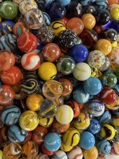 Assorted Pack of 25 Glass Marbles 5/8