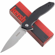 Kershaw Shoreline A/O Folding Linerlock Pocket Knife Black picture