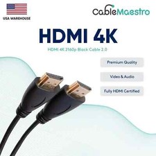 HDMI 2.0 Cable 4K 60Hz Gold Plated 1.5-50FT Multipack LOT Black picture