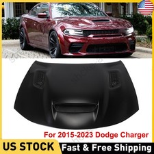 Fits 2015-2023 Dodge Charger SRT Hellcat Redeye Style Hood Aluminum Replacement picture