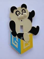 Vintage GE Panda Switch Plate General Electric 1974 picture