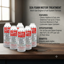 Sea Foam SF16 Motor Treatment Automotive Additive 16 oz, 6 Pack picture