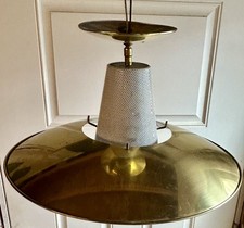 Gerald Thurston Lightolier Perforated Cone Atomic MCM Pendant Ceiling Light  picture