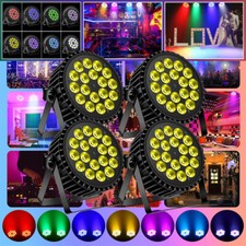 4PCS U`King 270W RGBW 18 LED Wash Par Can DMX Stage Light Disco Show Party Gig picture