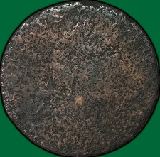 1773 Virginia Halfpenny Colonial Cull Coin #45092 picture