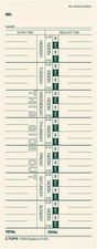 Tops Time Cards, Weekly, 1-sided, 3-1/2