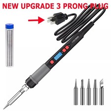 90W Digital Electric Soldering Iron Kit Tempe Adjustable Welding Tool Solder Gun picture
