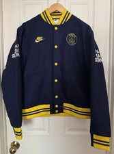 Nike Mens Medium Paris Saint-Germain Authentics Soccer Varsity Jacket FQ7803-410 picture