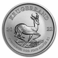2022 South Africa 1 oz Silver Krugerrand BU - Brilliant Uncirculated picture