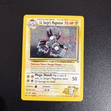 Pokémon TCG Lt. Surge's Magneton Gym Heroes 8/132 Holo Unlimited Rare picture
