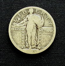 1920  d Standing Liberty Silver Quarter Better Date & MM  - West of the Divide picture