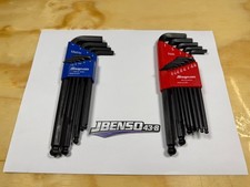 Snap-on Tools USA NEW 24pc Metric & SAE L-Shaped Ball Hex Wrench Sets picture
