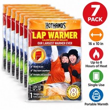 New Sealed 7-Pack HotHands Lap Warmer, 16