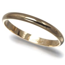 Auth Cartier Ring 1895 Wedding Band 2.5mm EU57 18K 750 Yellow Gold picture