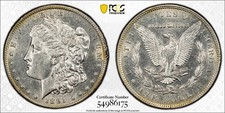 1891-CC $1 VAM 3 Spitting Eagle TOP 100 PCGS AU DETAILS (CLEANED) BETTER CC DATE picture